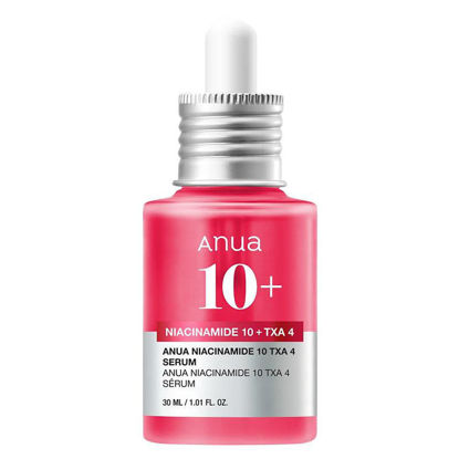 جعبه سرم Anua Niacinamide 10 TXA 4 Serum حجم ۳۰ میلی‌لیتر برای لک و جای جوش